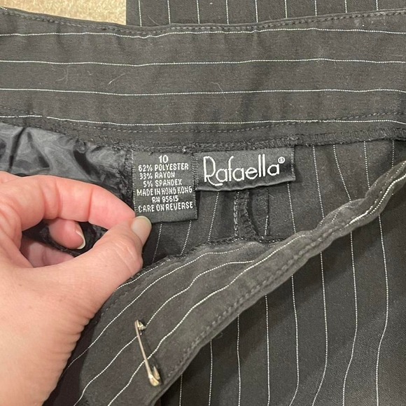 Rafaella black pinstripe dress trousers - Picture 3 of 4